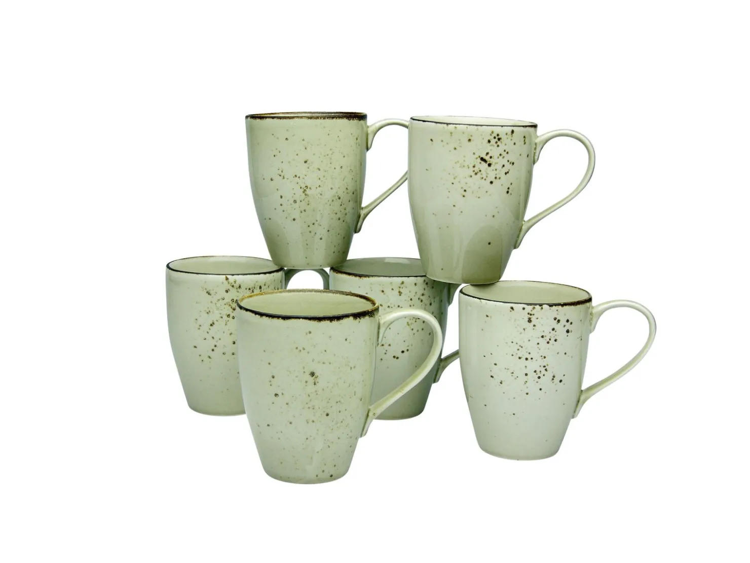 Creatable Becher & Tassen|Geschirrset|Nature Collection - Kaffeebecher 6-tlg - Stone