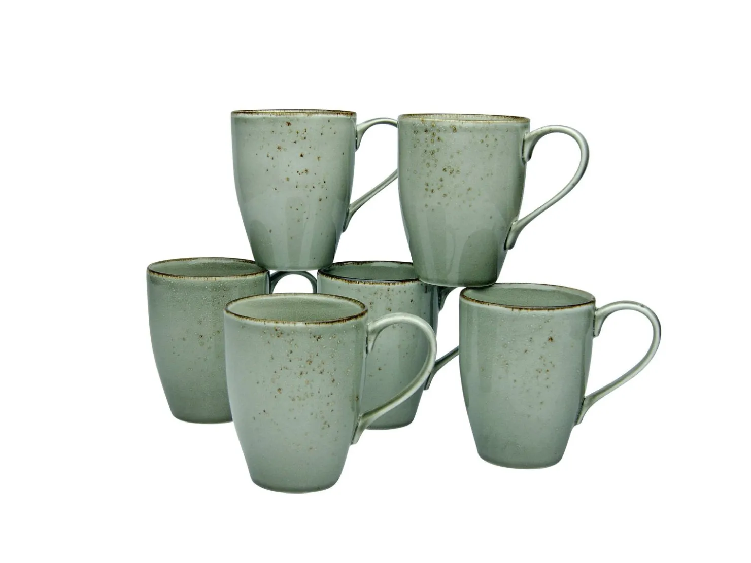 Creatable Becher & Tassen|Geschirrset|Nature Collection - Kaffeebecher 6-tlg - Stone