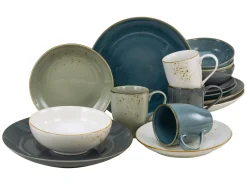 Creatable Geschirrset|Nature Collection - Kombiservice 16-tlg - Aqua