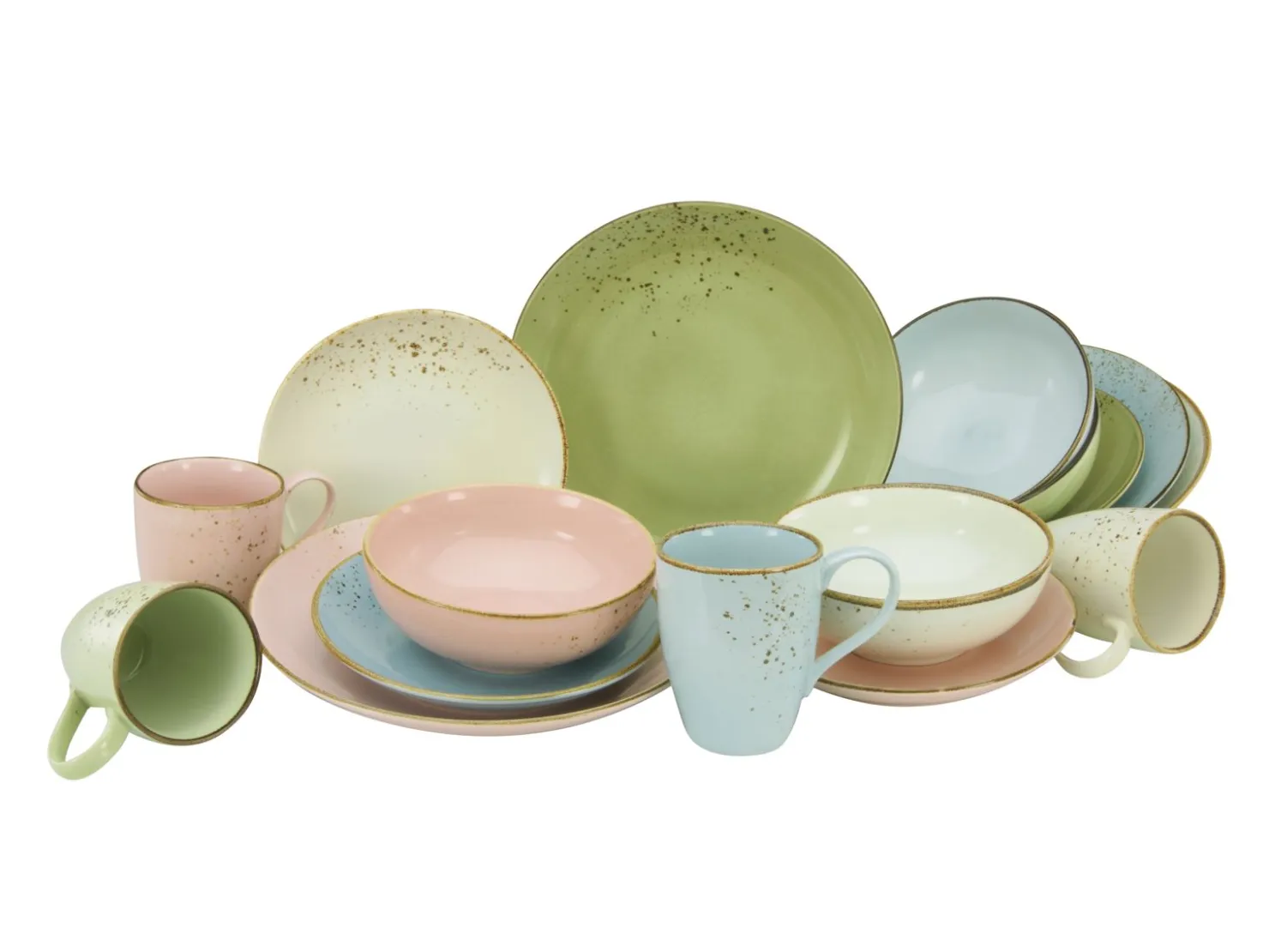 Creatable Geschirrset|Nature Collection - Kombiservice 16-tlg - Aqua