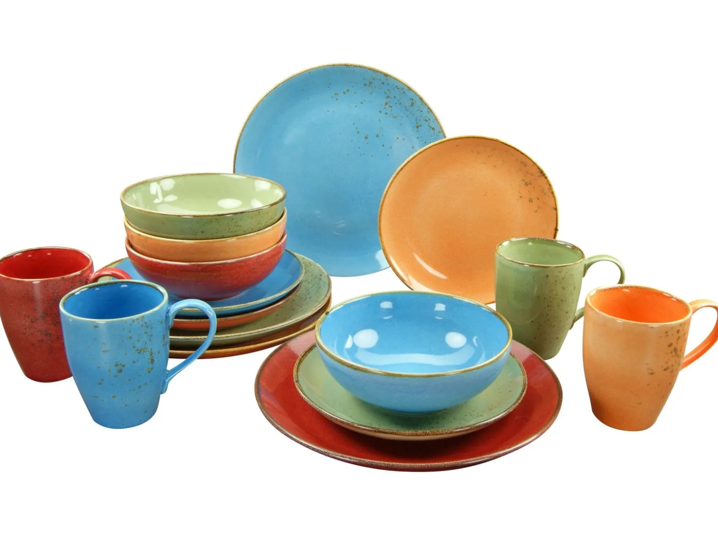 Creatable Geschirrset|Nature Collection - Kombiservice 16-tlg - Aqua