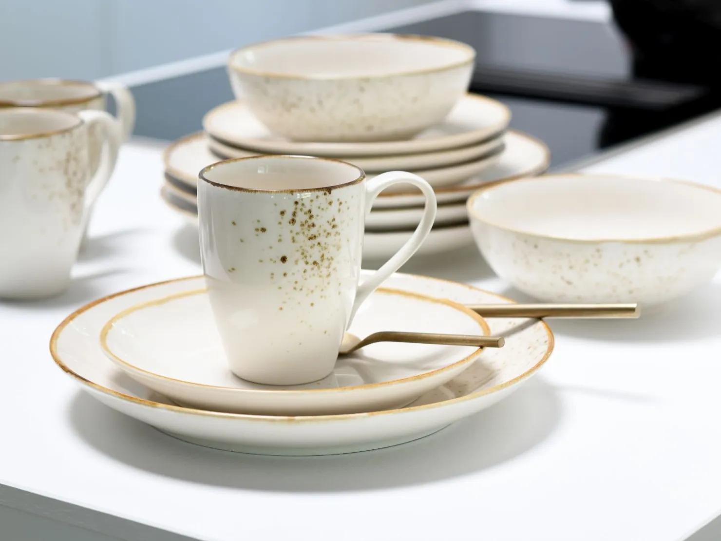Creatable Geschirrset|Nature Collection - Kombiservice 16-tlg - Aqua