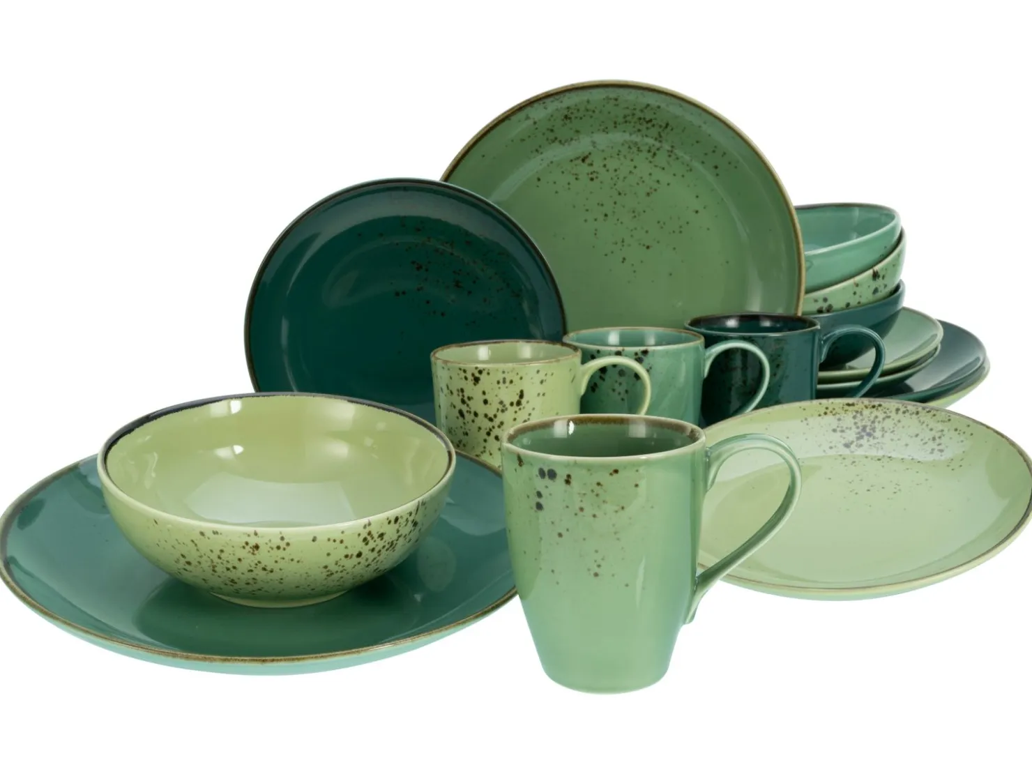 Creatable Geschirrset|Nature Collection - Kombiservice 16-tlg - Aqua
