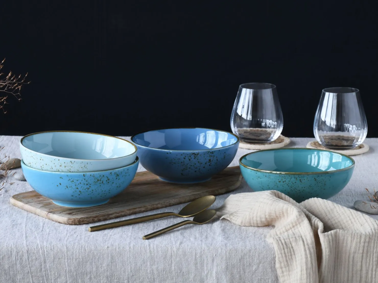 Creatable Bowls & Schüsseln|Geschirrset|Nature Collection - Smoothie Bowl 4-tlg - bunt