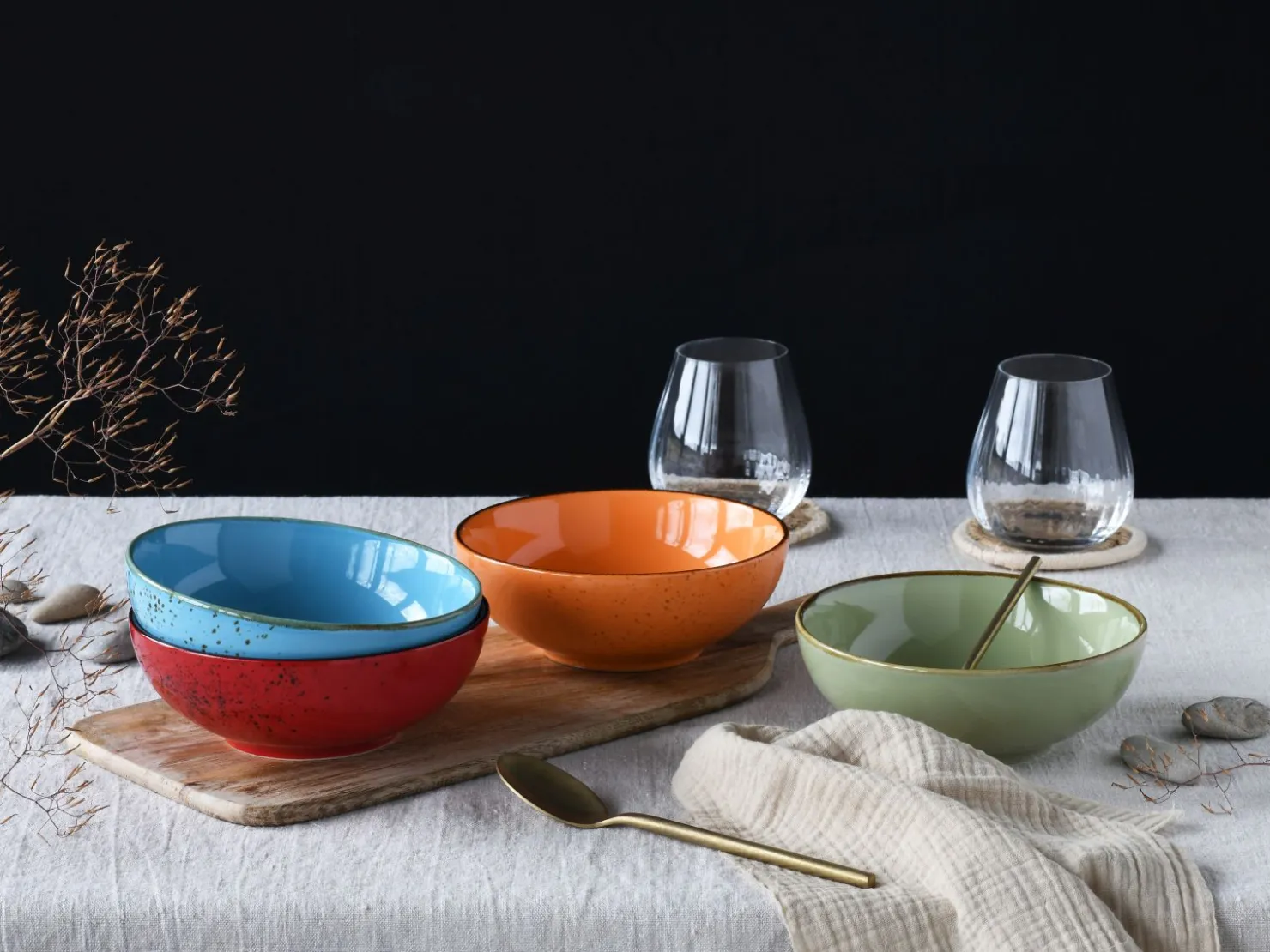 Creatable Bowls & Schüsseln|Geschirrset|Nature Collection - Smoothie Bowl 4-tlg - bunt