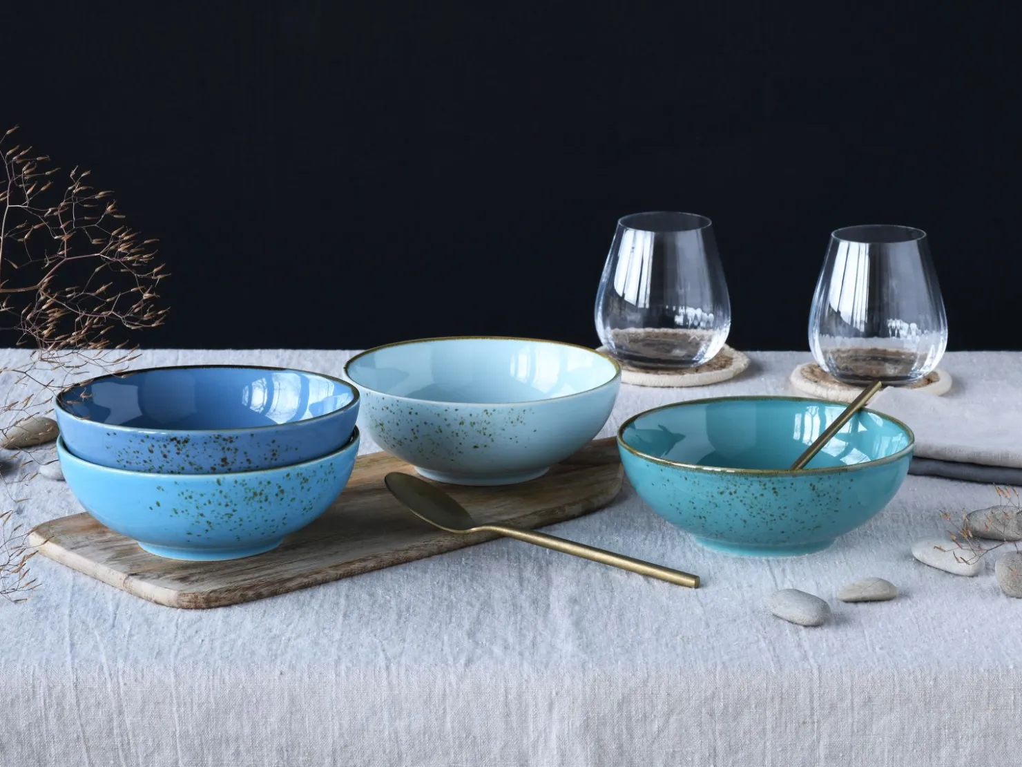 Creatable Bowls & Schüsseln|Geschirrset|Nature Collection - Smoothie Bowl 4-tlg - bunt