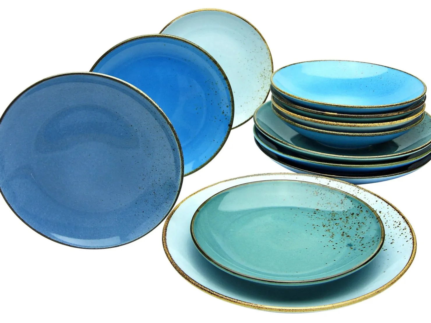 Creatable Geschirrset|Teller|Nature Collection - Tellerset 12-tlg - bunt