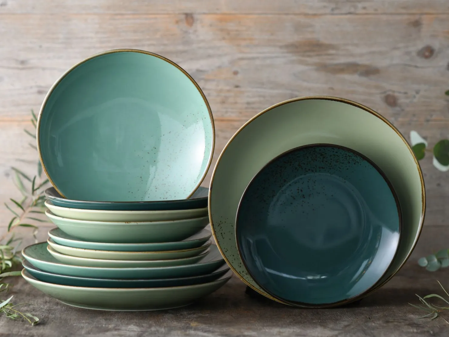 Creatable Geschirrset|Teller|Nature Collection - Tellerset 12-tlg - bunt