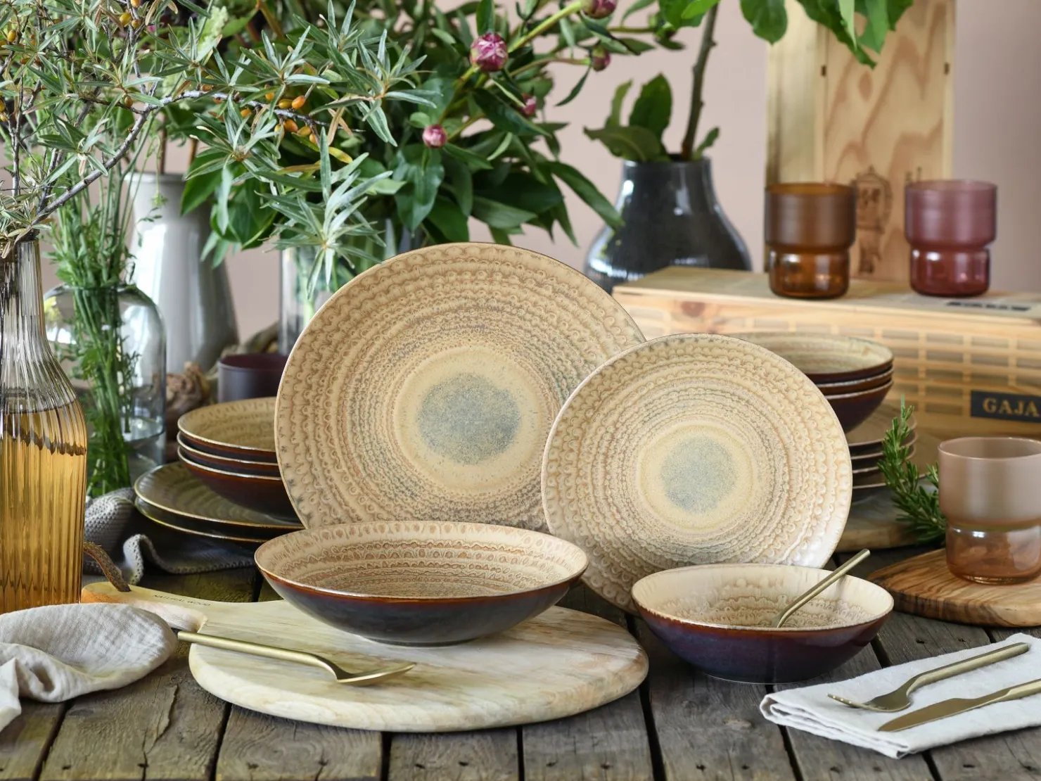 Creatable Geschirrset|Teller|Neapel - Tellerset 16-tlg - Offwhite