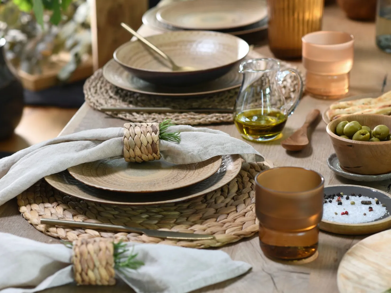 Creatable Geschirrset|Teller|Neapel - Tellerset 12-tlg - Sand