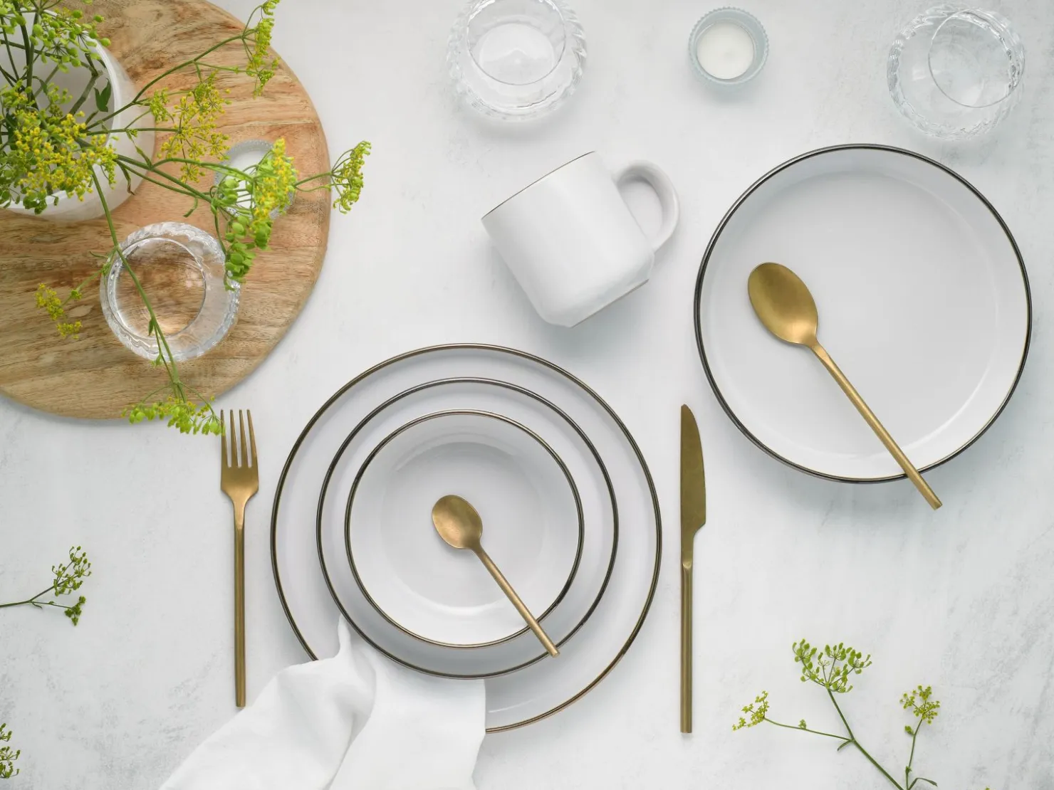 Creatable Geschirrset|Nordic Festive - Kombiservice 10-tlg - Schwarz