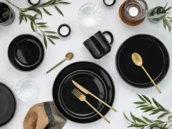 Creatable Geschirrset|Nordic Festive - Kombiservice 10-tlg - Schwarz