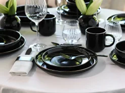 Creatable Geschirrset|Nordic Festive - Kombiservice 10-tlg - Schwarz