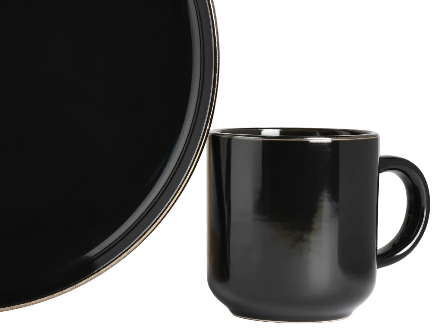 Creatable Geschirrset|Nordic Festive - Kombiservice 30-tlg - Schwarz