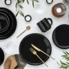Creatable Geschirrset|Nordic Festive - Kombiservice 16-tlg - Schwarz