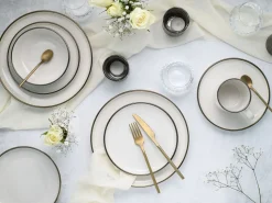 Creatable Geschirrset|Nordic Festive - Kombiservice 16-tlg - Schwarz