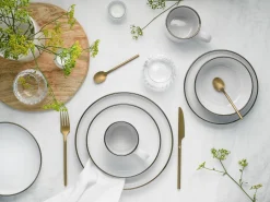 Creatable Geschirrset|Nordic Festive - Kombiservice 16-tlg - Schwarz