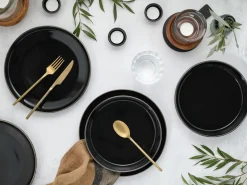Creatable Geschirrset|Nordic Festive - Tafelservice 12-tlg - Schwarz