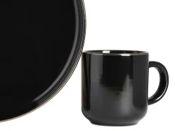 Creatable Geschirrset|Teller|Nordic Festive - Tellerset 18-tlg - Schwarz