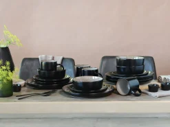 Creatable Geschirrset|Nordic Fjord - Kombiservice 16-tlg - Eisblau - Weiss