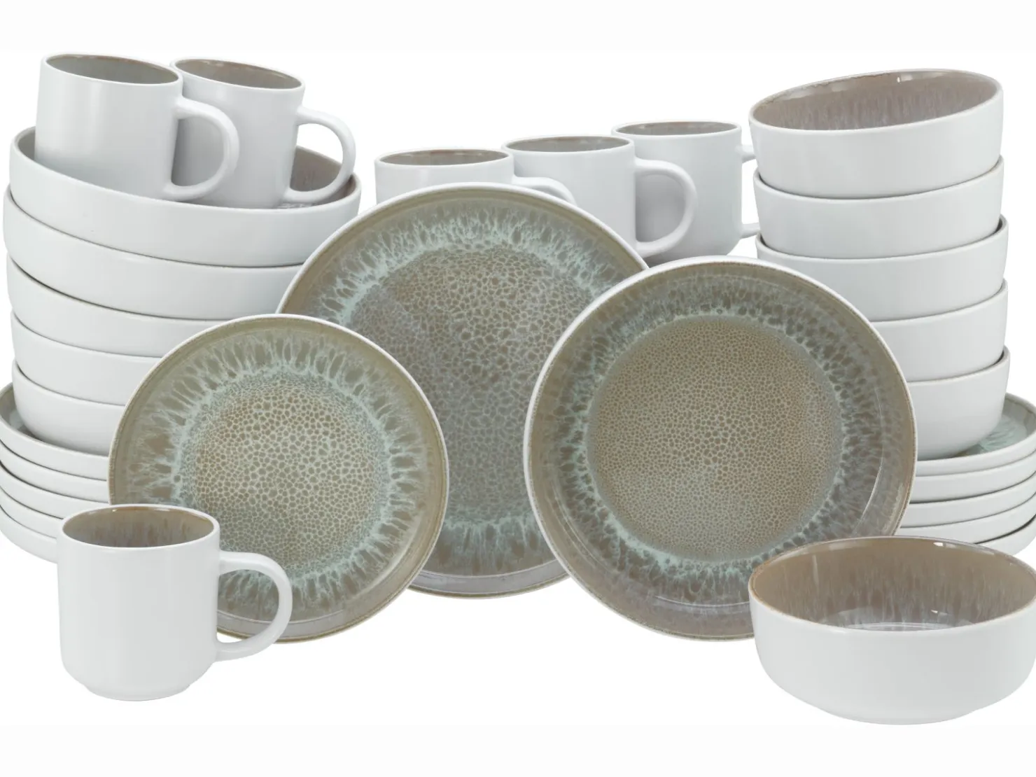 Creatable Geschirrset|Nordic Fjord - Kombiservice 30-tlg - beige