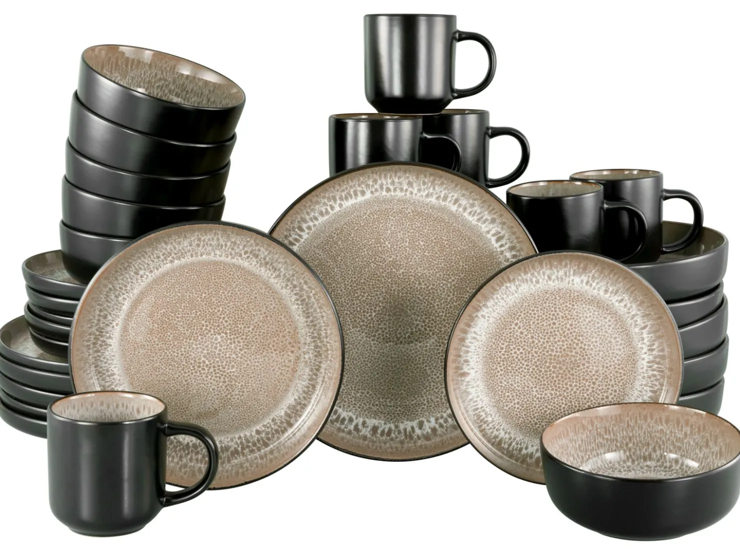 Creatable Geschirrset|Nordic Fjord - Kombiservice 30-tlg - beige