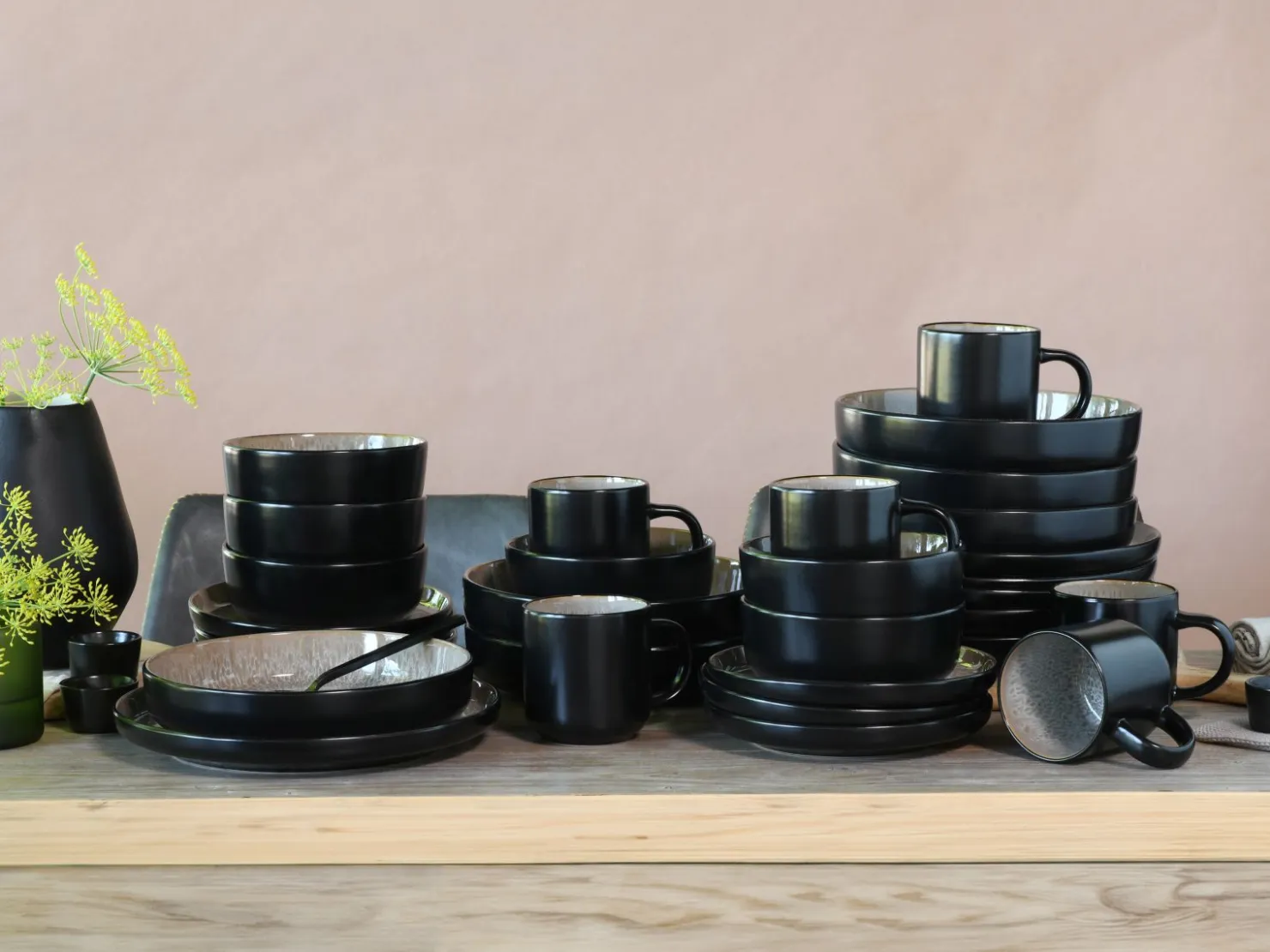 Creatable Geschirrset|Nordic Fjord - Kombiservice 30-tlg - beige