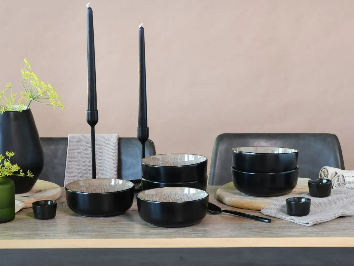 Creatable Bowls & Schüsseln|Geschirrset|Nordic Fjord - Müslischale 6-tlg - beige