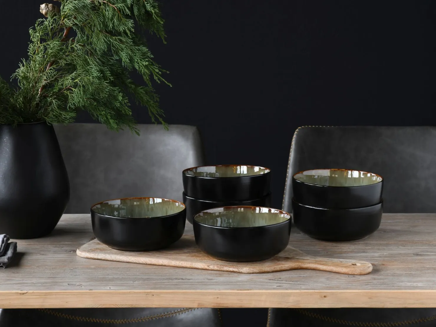 Creatable Bowls & Schüsseln|Geschirrset|Nordic Fjord - Müslischale 6-tlg - beige