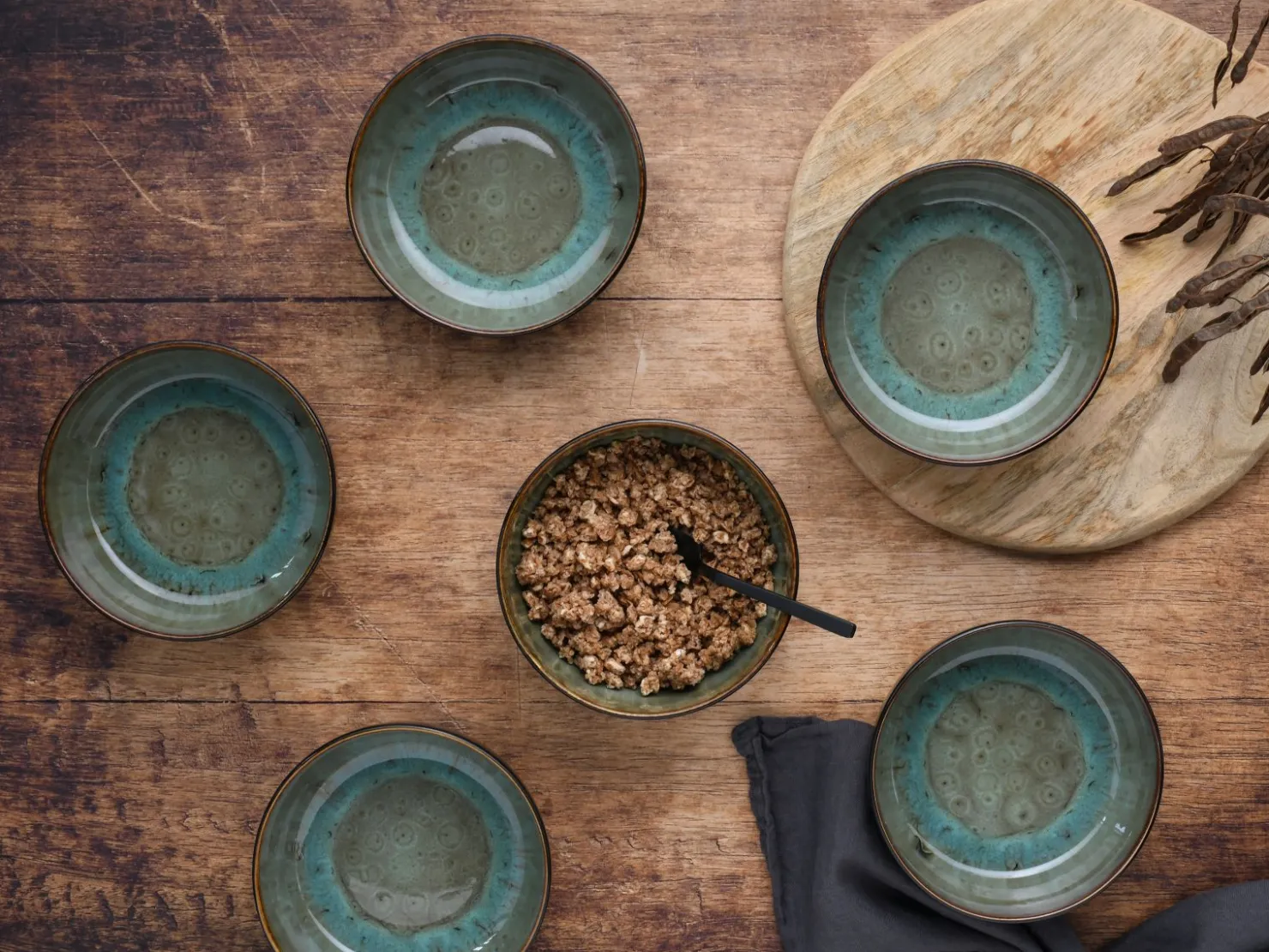 Creatable Bowls & Schüsseln|Geschirrset|Nordic Fjord - Müslischale 6-tlg - beige