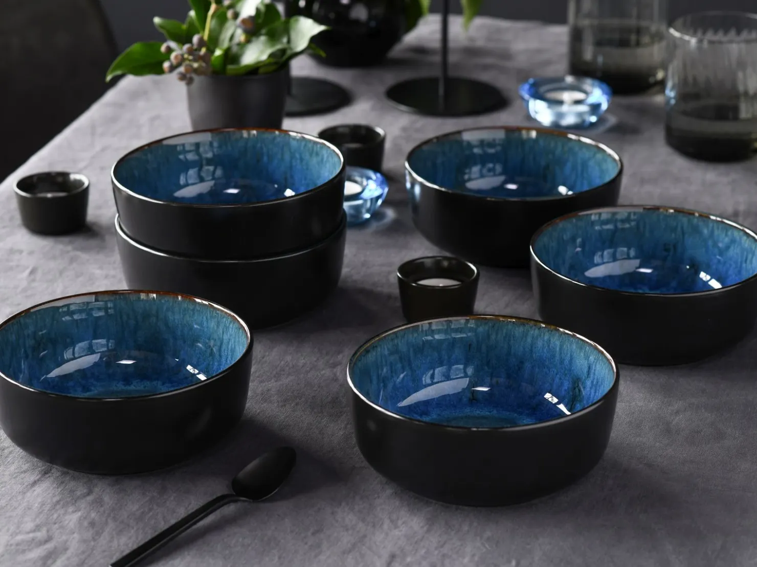Creatable Bowls & Schüsseln|Geschirrset|Nordic Fjord - Müslischale 6-tlg - beige