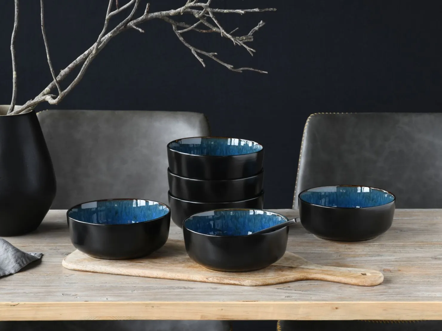 Creatable Bowls & Schüsseln|Geschirrset|Nordic Fjord - Müslischale 6-tlg - beige