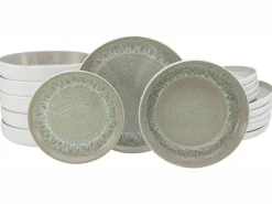 Creatable Geschirrset|Teller|Nordic Fjord - Tellerset 18-tlg - beige