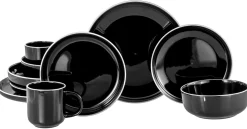 Creatable Geschirrset|Nordic Gourmet - Kombiservice 10-tlg - Schwarz