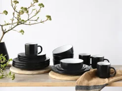 Creatable Geschirrset|Nordic - Kombiservice 16-tlg - Cool Black Grey