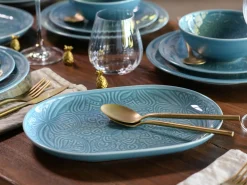 Creatable Platten|Geschirrset|Orient Mandala - Plattenset 2-tlg - Aquamarine