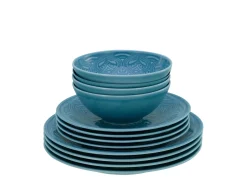Creatable Geschirrset|Teller|Orient Mandala - Tellerset 12-tlg - Aquamarine