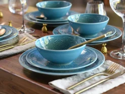 Creatable Geschirrset|Teller|Orient Mandala - Tellerset 12-tlg - Aquamarine