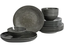 Creatable Geschirrset|Teller|Orient Mandala - Tellerset 20-tlg - Stein