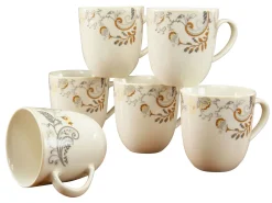 Creatable Becher & Tassen|Geschirrset|Palacio - Kaffeebecher 6-tlg - Creme