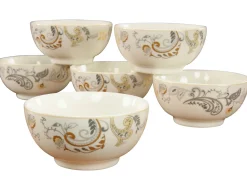 Creatable Bowls & Schüsseln|Geschirrset|Palacio - Müslischalen 6-tlg - Creme