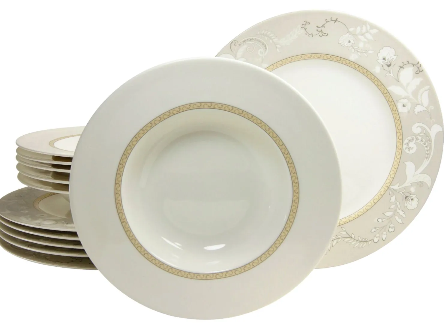 Creatable Geschirrset|Palacio - Tafelservice 12-tlg - Creme