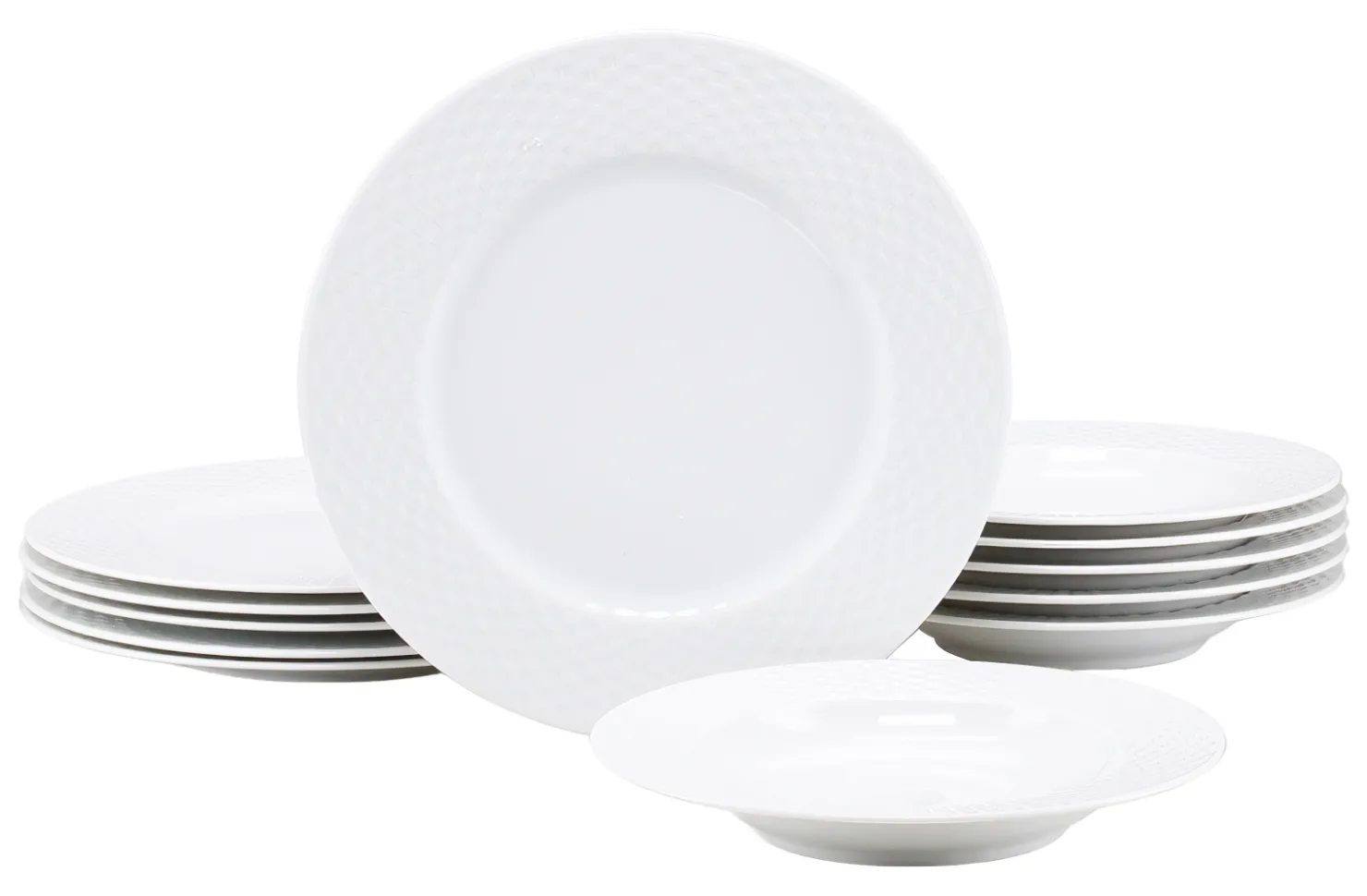 Creatable Geschirrset|Polo - Tafelservice 12-tlg - Weiss