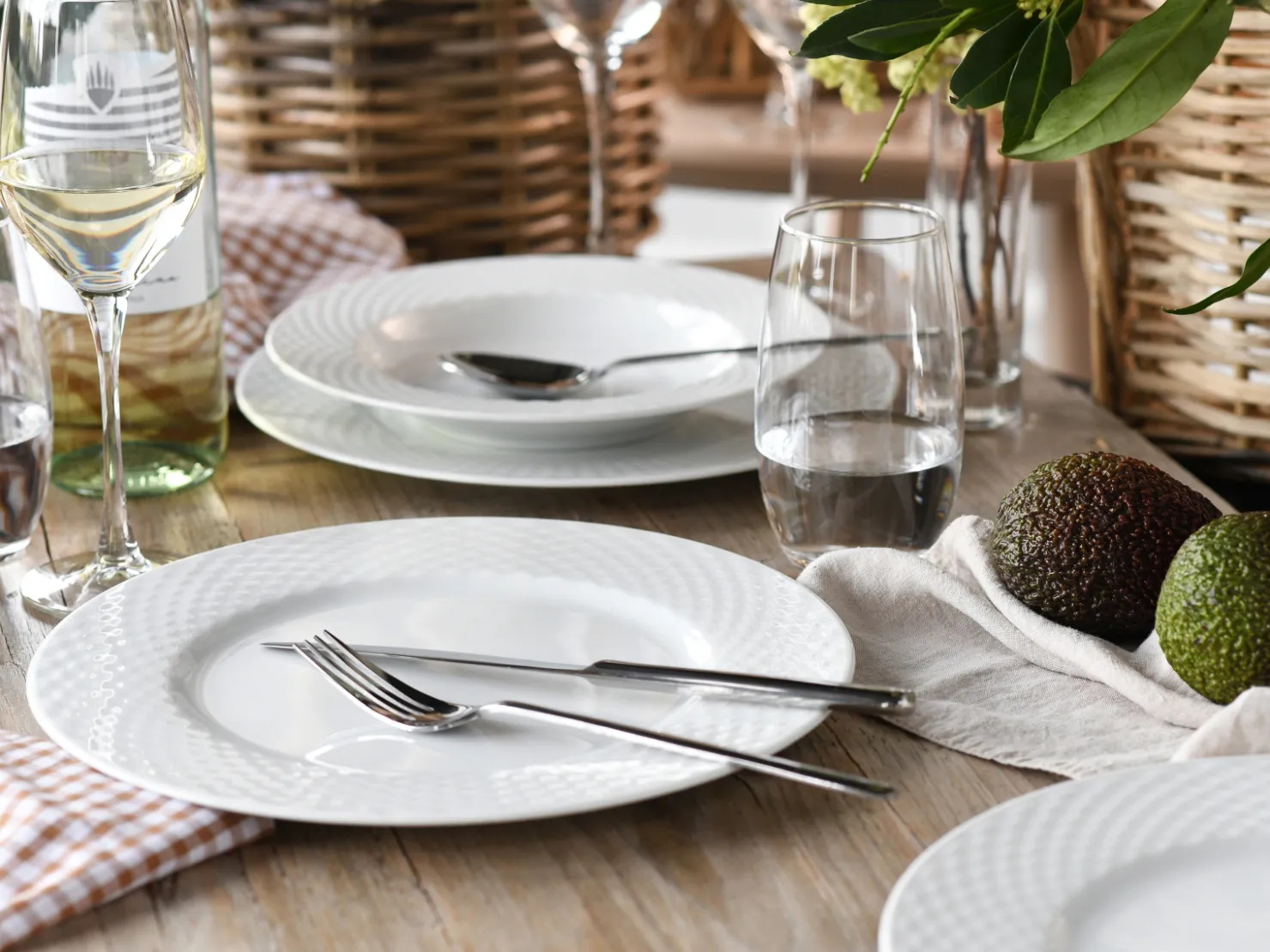 Creatable Geschirrset|Polo - Tafelservice 12-tlg - Weiss
