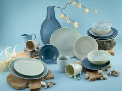 Creatable Geschirrset|Reactive - Kombiservice 16-tlg - Aqua