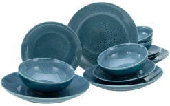Creatable Geschirrset|Reactive Nostalgic - Tellerset 12-tlg - Blau