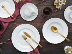 Creatable Geschirrset|Roccoco - Kombiservice 30-tlg - Weiss