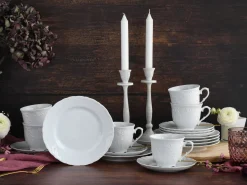 Creatable Geschirrset|Rokoko - Kaffeeservice 18-tlg - Weiss