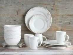 Creatable Geschirrset|Romantic Vintage - Kombiservice 16-tlg - creme