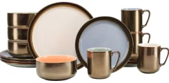 Creatable Geschirrset|Rusty - Kombiservice 16-tlg, Rustikal - Kombiservice 16-tlg - Pastell